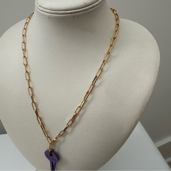 the giving keys dark purple dainty brooklyn necklace - Picture 6 of 8